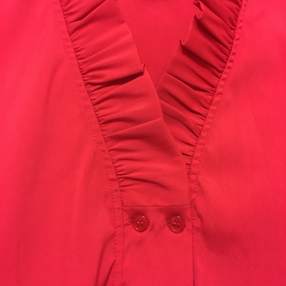 Architect Ruffle Blouse - Fuchsia - Picture 8 of 11